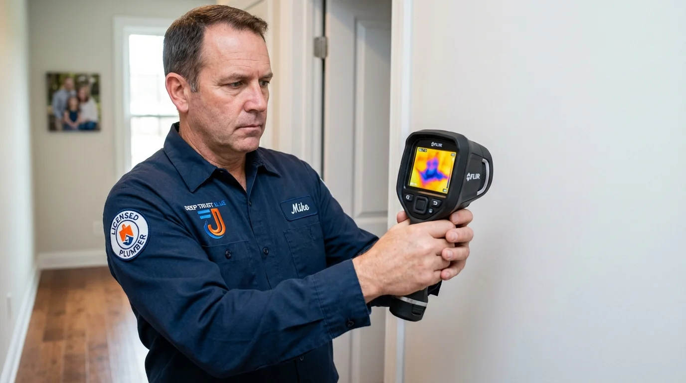 Thermal imaging leak detection by Johns Plumbing LLC in Clarendon Hills